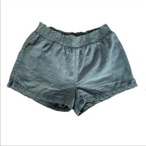 XS Blue patterned Madewell shorts